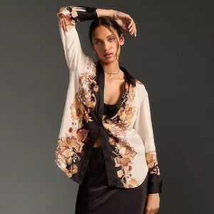 Anthropologie  The Brielle Relaxed Button-down Blouse